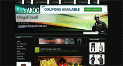 Desktop Screenshot of akooclothingline.net