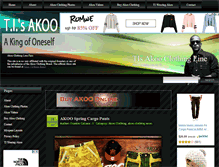 Tablet Screenshot of akooclothingline.net